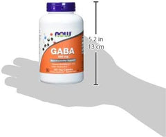 NOW Foods, GABA with Vitamin B-6, 500 mg, 200 Veg Capsules