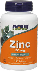 NOW Foods, Zinc, 50 mg, 250 Tablets