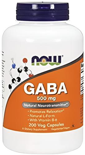 NOW Foods, GABA with Vitamin B-6, 500 mg, 200 Veg Capsules